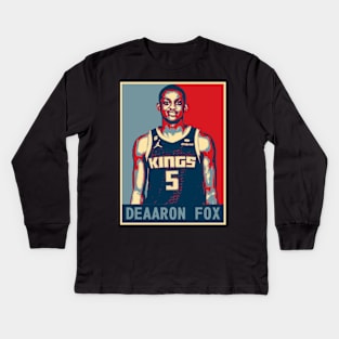 DeAaron Fox Kids Long Sleeve T-Shirt